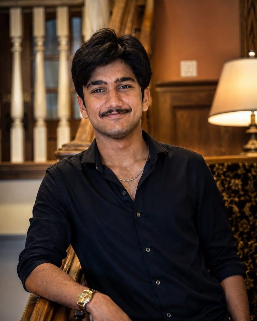 Portrait of M.B Arshid, pianist and tutor based in CT, USA